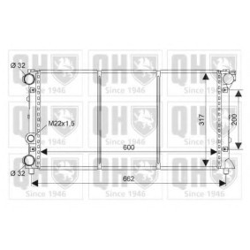 Achetez des Radiateur du moteur QUINTON HAZELL QER1358 à prix pour 200,38 €