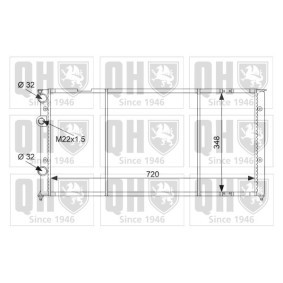 Acquista Radiatore motore da QUINTON HAZELL QER1476 a buon mercato per soli 97,90 €