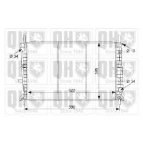 Achetez des Radiateur du moteur QUINTON HAZELL QER1543 à prix pour 152,75 €