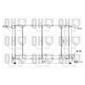 Achetez des Radiateur du moteur QUINTON HAZELL QER1605 à prix pour 231,91 €