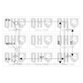 Achetez des Radiateur du moteur QUINTON HAZELL QER1663 à prix pour 72,62 €