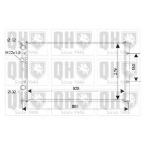 Achetez des Radiateur du moteur QUINTON HAZELL QER1670 à prix pour 93,73 €