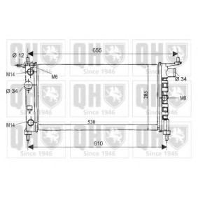 Achetez des Radiateur du moteur QUINTON HAZELL QER1674 à prix pour 88,41 €