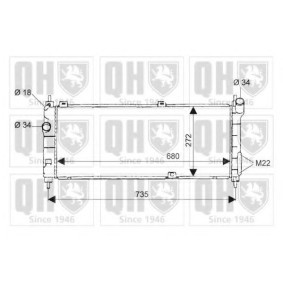 Achetez des Radiateur du moteur QUINTON HAZELL QER1675 à prix pour 138,85 €