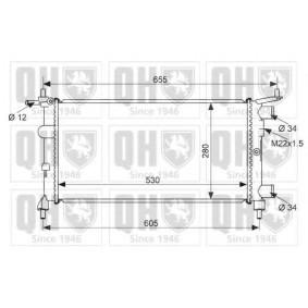 Achetez des Radiateur du moteur QUINTON HAZELL QER1676 à prix pour 74,38 €