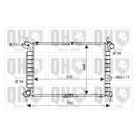Achetez des Radiateur du moteur QUINTON HAZELL QER1680 à prix pour 178,45 €