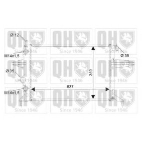 Achetez des Radiateur du moteur QUINTON HAZELL QER1684 à prix pour 111,06 €