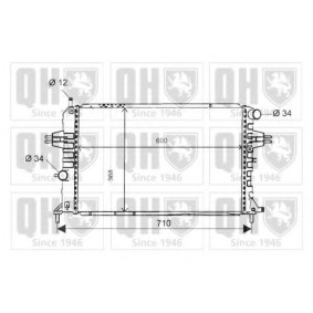 Achetez des Radiateur du moteur QUINTON HAZELL QER1687 à prix pour 176,76 €
