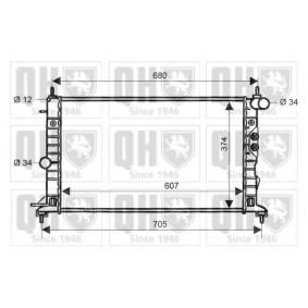 Achetez des Radiateur du moteur QUINTON HAZELL QER1702 à prix pour 119,77 €