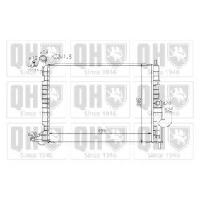 Achetez des Radiateur du moteur QUINTON HAZELL QER1704 à prix pour 243,40 €