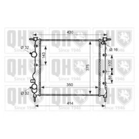 Acquista Radiatore motore da QUINTON HAZELL QER1971 a buon mercato per soli 132,22 €