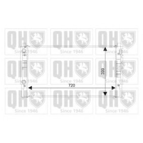 Achetez des Radiateur du moteur QUINTON HAZELL QER2006 à prix pour 205,37 €