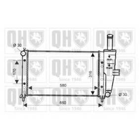 Achetez des Radiateur du moteur QUINTON HAZELL QER2020 à prix pour 97,21 €