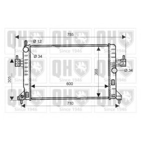 Achetez des Radiateur du moteur QUINTON HAZELL QER2023 à prix pour 151,03 €