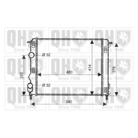 Achetez des Radiateur du moteur QUINTON HAZELL QER2065 à prix pour 116,32 €