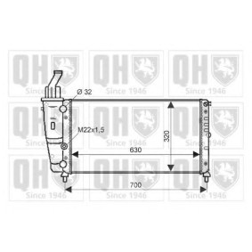 Achetez des Radiateur du moteur QUINTON HAZELL QER2140 à prix pour 173,36 €