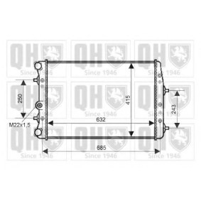 Achetez des Radiateur du moteur QUINTON HAZELL QER2343 à prix pour 67,22 €