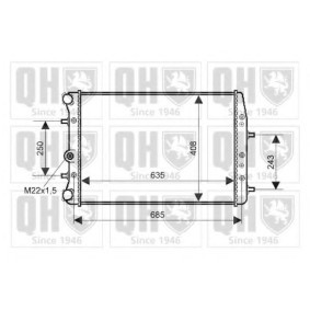 Achetez des Radiateur du moteur QUINTON HAZELL QER2345 à prix pour 329,52 €