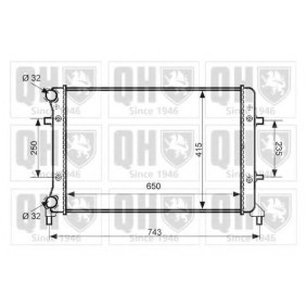 Achetez des Radiateur du moteur QUINTON HAZELL QER2357 à prix pour 126,63 €