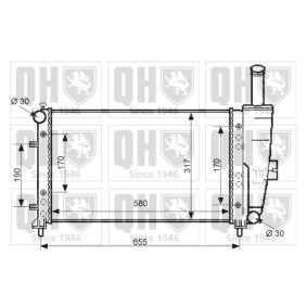 Achetez des Radiateur du moteur QUINTON HAZELL QER2381 à prix pour 178,45 €