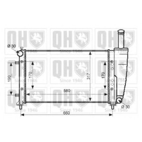Achetez des Radiateur du moteur QUINTON HAZELL QER2382 à prix pour 151,03 €