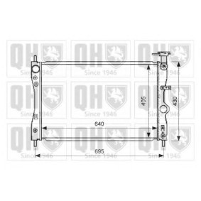 Achetez des Radiateur du moteur QUINTON HAZELL QER2437 à prix pour 273,88 €