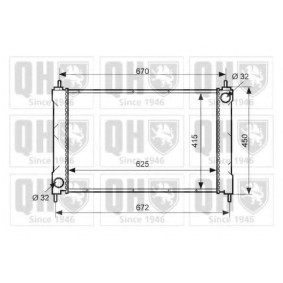 Achetez des Radiateur du moteur QUINTON HAZELL QER2495 à prix pour 320,53 €