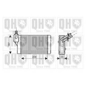 Acquista Scambiatore calore per riscaldamento abitacolo da QUINTON HAZELL QHR2019 a buon mercato per soli 22,39 €