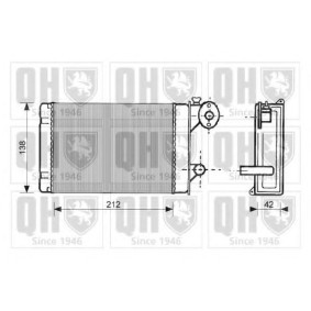 Acquista Scambiatore calore per riscaldamento abitacolo da QUINTON HAZELL QHR2040 a buon mercato per soli 68,27 €