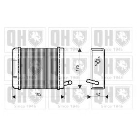 Acquista Scambiatore calore per riscaldamento abitacolo da QUINTON HAZELL QHR2057 a buon mercato per soli 87,48 €