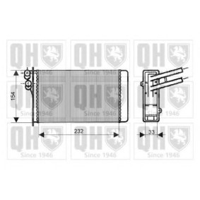 Acquista Scambiatore calore per riscaldamento abitacolo da QUINTON HAZELL QHR2071 a buon mercato per soli 22,39 €