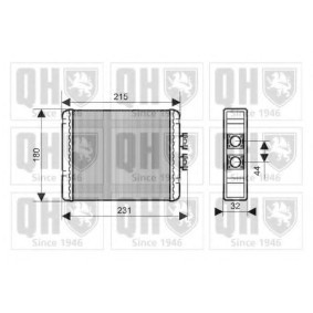 Acquista Scambiatore calore per riscaldamento abitacolo da QUINTON HAZELL QHR2160 a buon mercato per soli 144,24 €