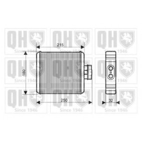 Acquista Scambiatore calore per riscaldamento abitacolo da QUINTON HAZELL QHR2184 a buon mercato per soli 144,24 €