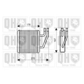 Acquista Scambiatore calore per riscaldamento abitacolo da QUINTON HAZELL QHR2190 a buon mercato per soli 176,57 €