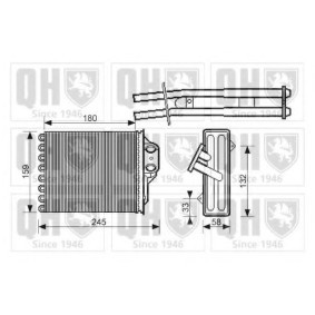 Acquista Scambiatore calore per riscaldamento abitacolo da QUINTON HAZELL QHR2201 a buon mercato per soli 80,55 €