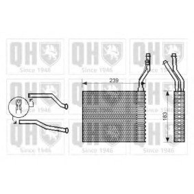Acquista Scambiatore calore per riscaldamento abitacolo da QUINTON HAZELL QHR2203 a buon mercato per soli 132,22 €