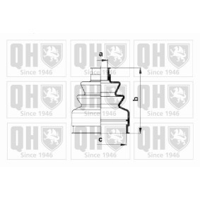 Achsmanschette des Herstellers QUINTON HAZELL - Originalware Artikelnummer: QJB330