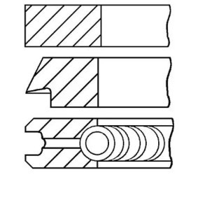 Achetez des Jeu de segments de pistons GOETZE ENGINE 08-124000-00 à prix pour 24,79 €