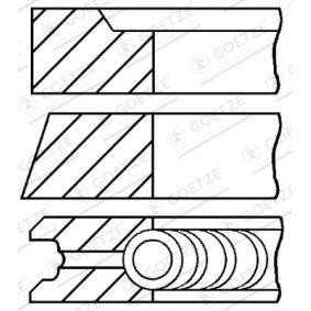Acquista Kit fasce elastiche da GOETZE ENGINE 08-124600-00 a buon mercato per soli 19,06 €