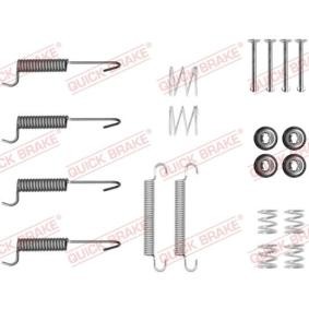 Köp Monteringssats för bromsbackar (parkeringsbroms) av QUICK BRAKE 105-0047 till det låga priset 139,17 kr