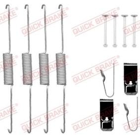 Köp Monteringssats, bromsbackar av QUICK BRAKE 105-0725 till det låga priset 168,69 kr