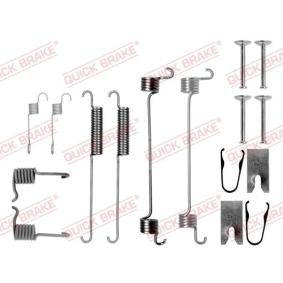 Compre Kit de accesorios de las zapatas de freno de QUICK BRAKE online para Escort Mk5 Familiar (ANL) a precios moderados