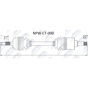 Comprar Árbol de transmisión de NTY NPW-CT-000 a bajo precio de 144,47 €
