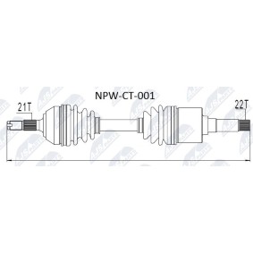 Comprar Árbol de transmisión de NTY NPW-CT-001 a bajo precio de 166,70 €