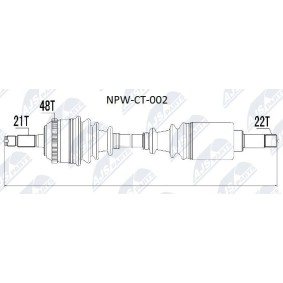 Comprar Árbol de transmisión de NTY NPW-CT-002 a bajo precio de 110,12 €