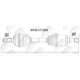 Comprar Árbol de transmisión de NTY NPW-CT-008 a bajo precio de 177,86 €