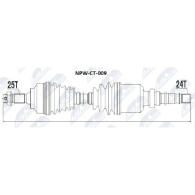 Comprar Árbol de transmisión de NTY NPW-CT-009 a bajo precio de 240,22 €