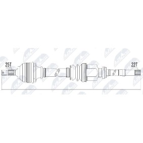 Comprar Árbol de transmisión de NTY NPW-CT-011 a bajo precio de 164,13 €