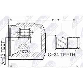 Comprar Juego de articulación, árbol de transmisión de NTY NPW-DW-014 a bajo precio de 78,57 €