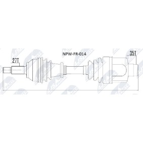 Comprar Árbol de transmisión de NTY NPW-FR-014 a bajo precio de 152,31 €